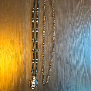 2 Lia Sophia long necklaces